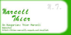 marcell thier business card